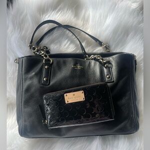 Kate Spade Cobble Hill Andee tote + Kate Spade patent leather wallet